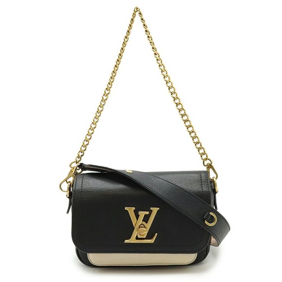 LOUIS VUITTON Black Leather Shoulder Bag - Picture 1 of 9